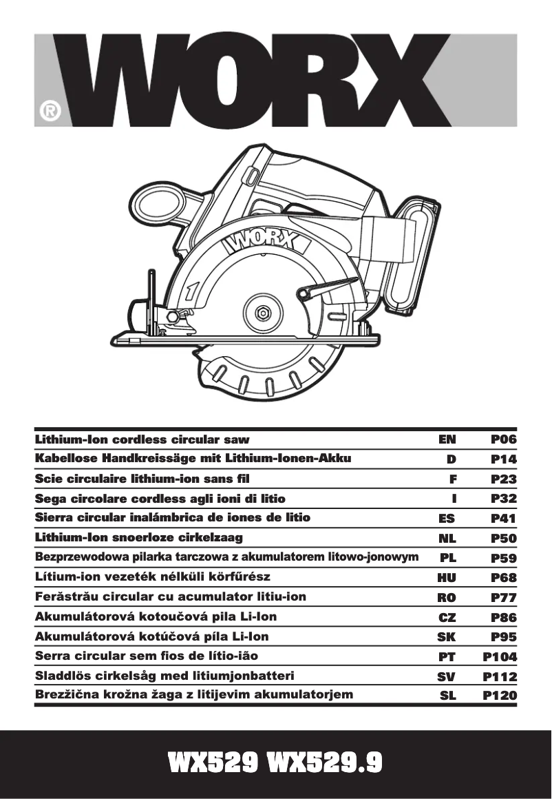 Image de la première page du manuel de l'appareil WX529.9