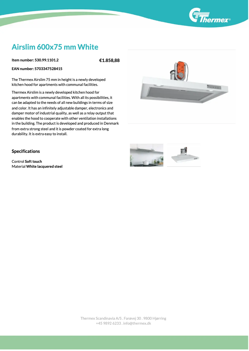 Image de la première page du manuel de l'appareil Airslim