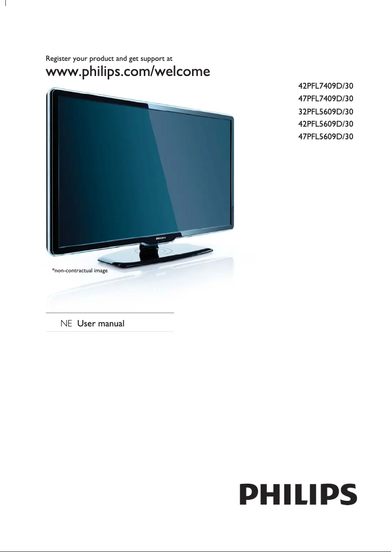 Image de la première page du manuel de l'appareil 42PFL7409D