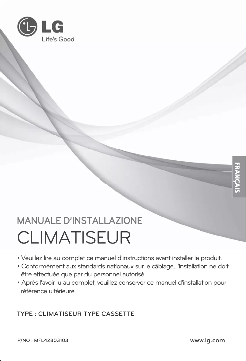 Image de la première page du manuel de l'appareil ARNU28GTPC2