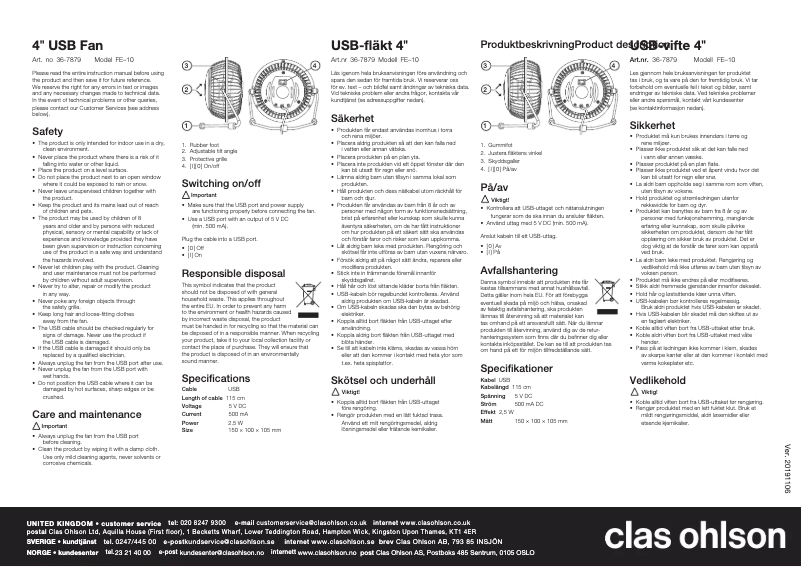 Image de la première page du manuel de l'appareil FE-10