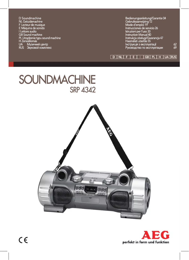 Image de la première page du manuel de l'appareil SRP 4342