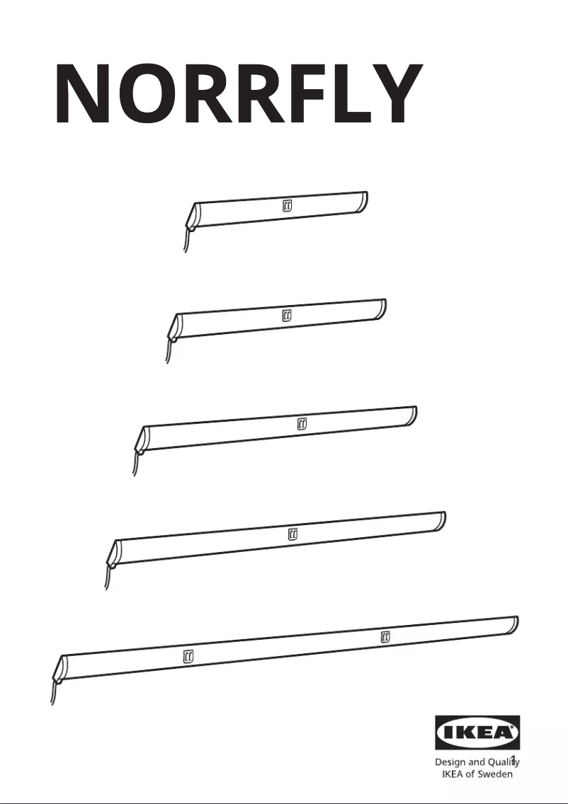 Page 1 de la notice Instructions / montage Ikea NORRFLY