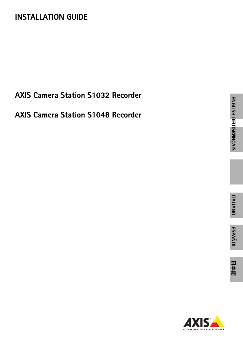Page 1 de la notice Manuel utilisateur Axis S1048-15T
