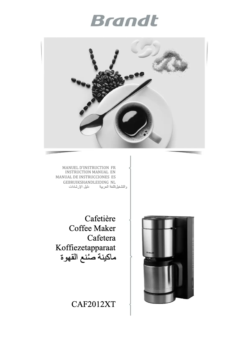 Page 1 de la notice Manuel utilisateur Brandt CAF2012XT
