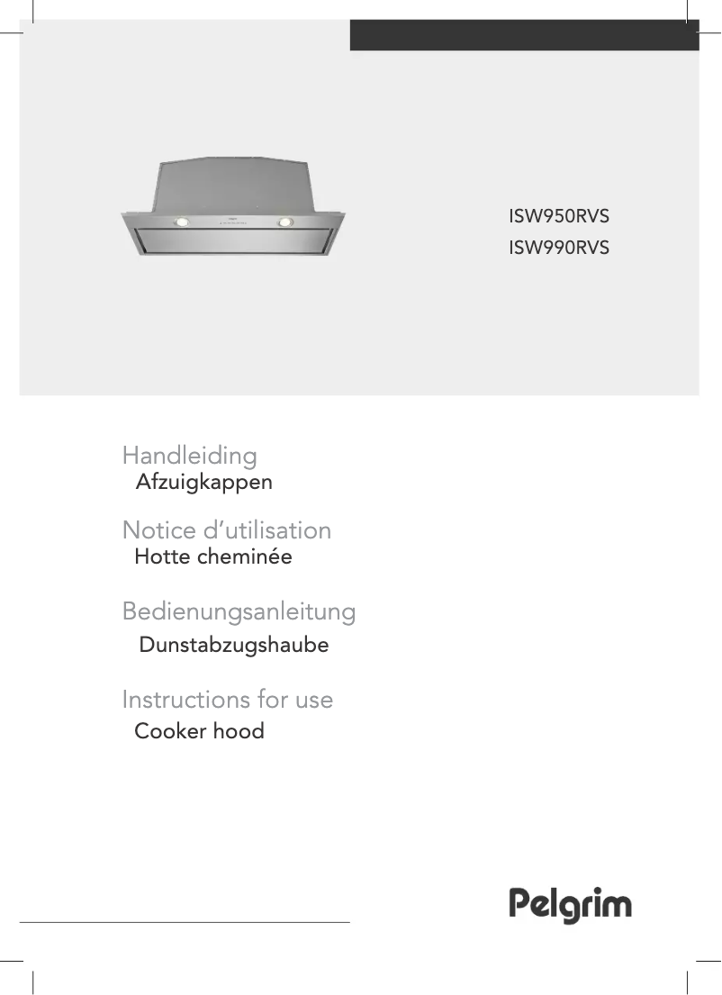 Image de la première page du manuel de l'appareil ISW950RVS