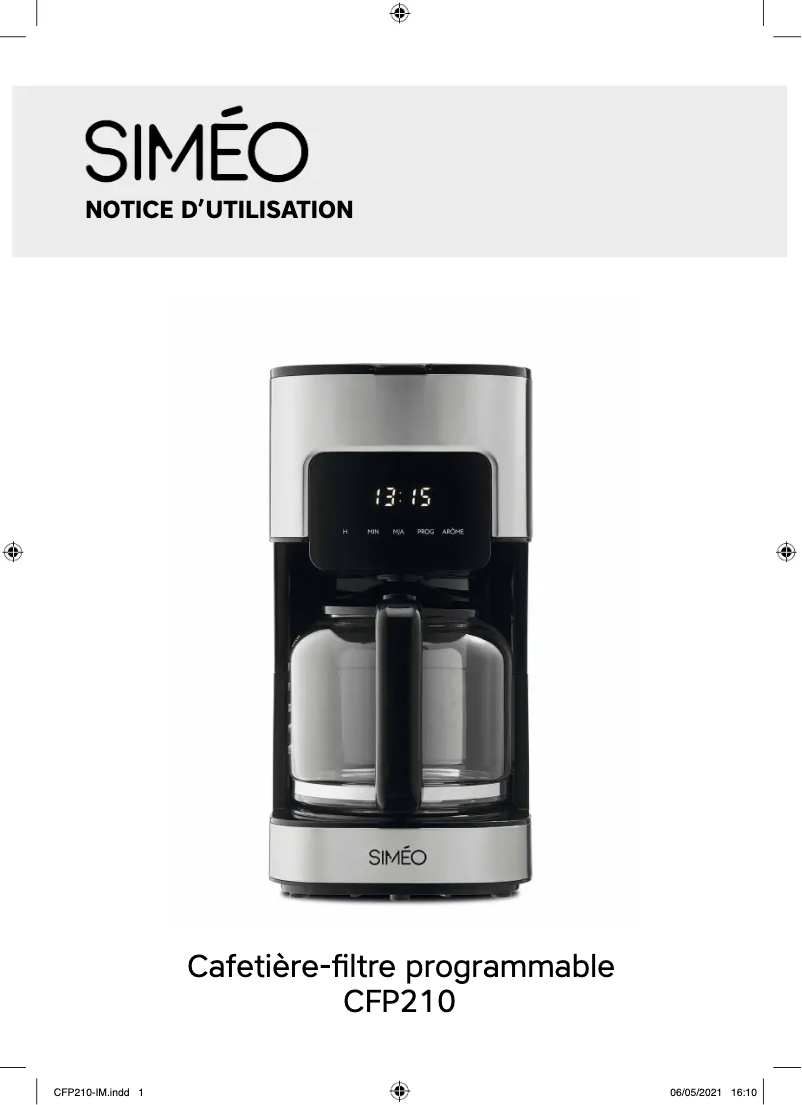 Página 1 del manual Manual de usuario Siméo CFP210
