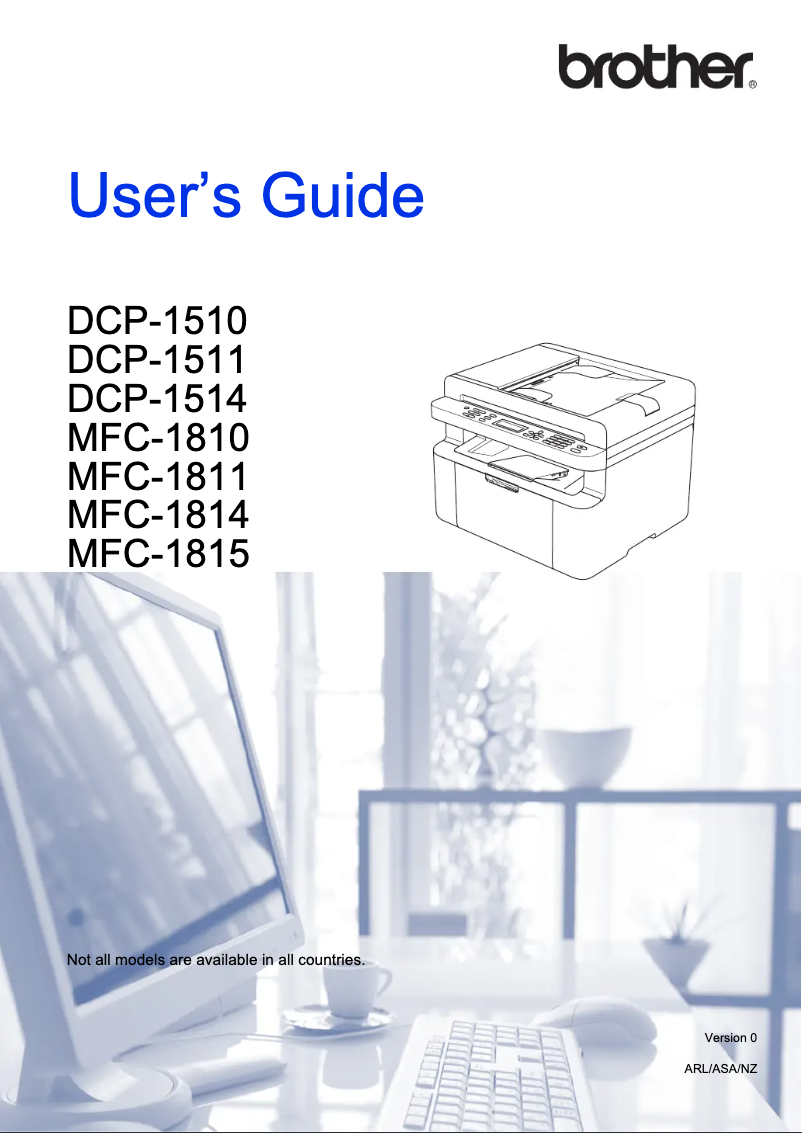 Image de la première page du manuel de l'appareil MFC-1814