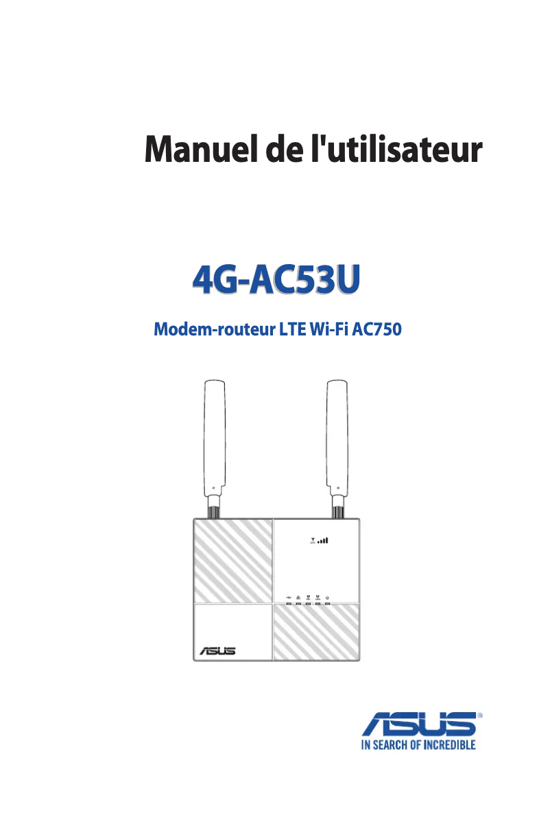 Page 1 de la notice Manuel utilisateur Asus 4G-AC53U