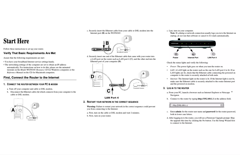 Image de la première page du manuel de l'appareil WGT634U
