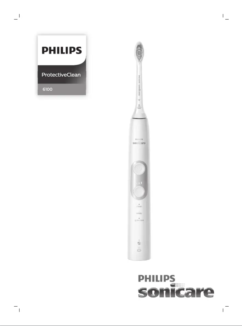 Page 1 de la notice Manuel utilisateur Philips Sonicare ProtectiveClean 6100 HX6471