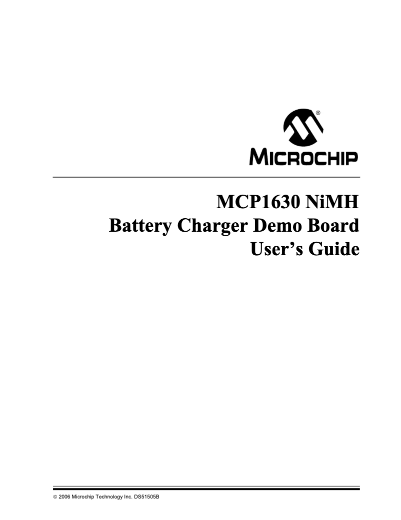 Page 1 de la notice Manuel utilisateur Microchip TC54