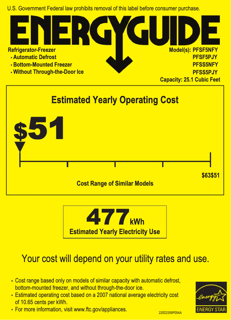 Image de la première page du manuel de l'appareil PFSF5NFYWW