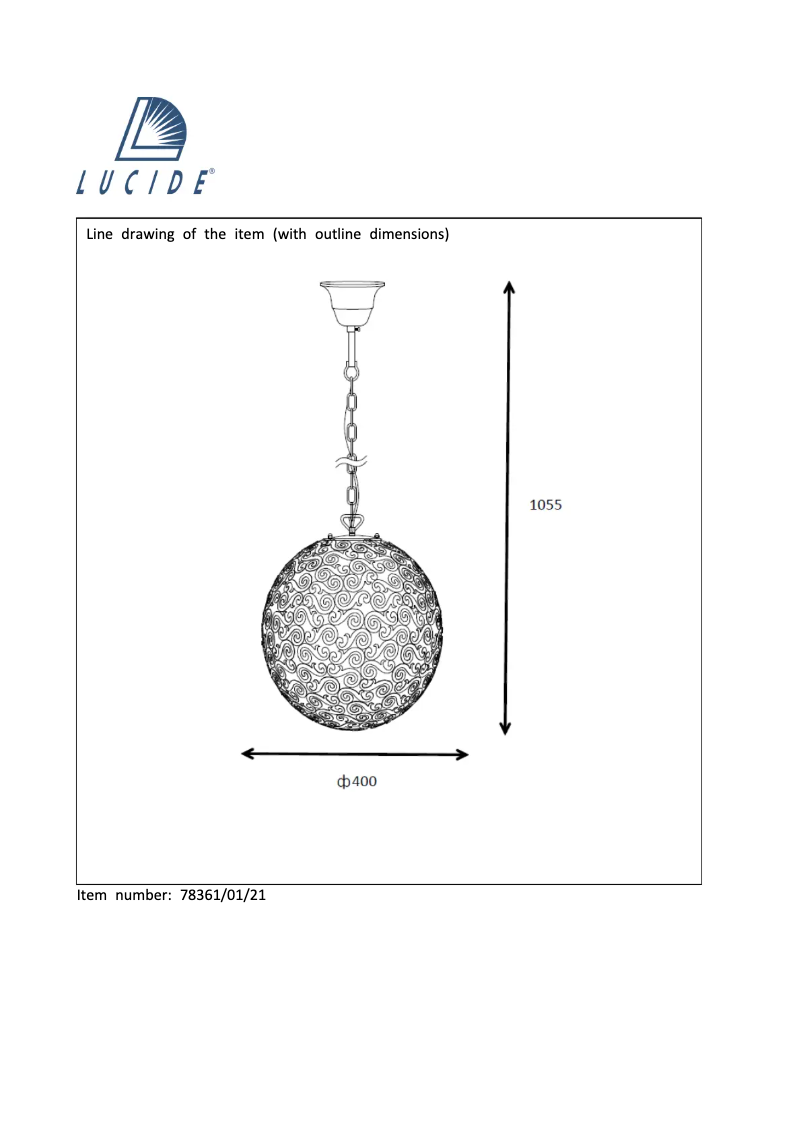 Page n°1 - Manuel utilisateur Lucide Fez 78361/01/21