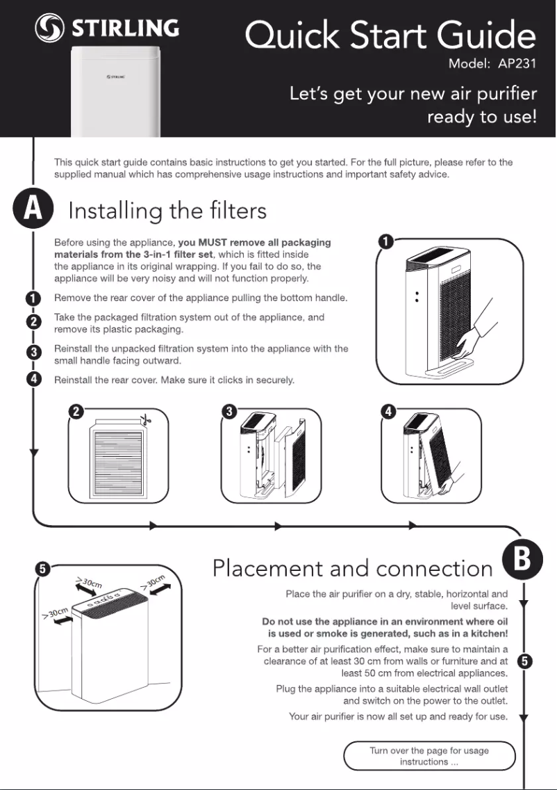 Image de la première page du manuel de l'appareil AP231