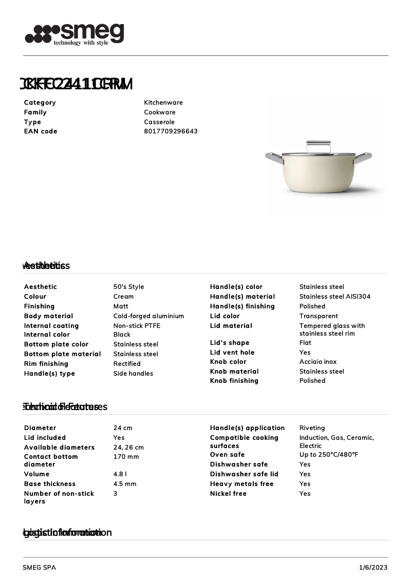 Image de la première page du manuel de l'appareil CKFC2411CRM