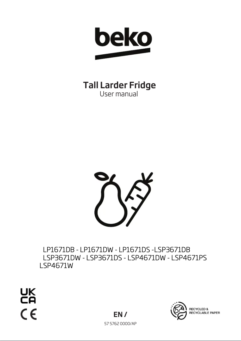 Image de la première page du manuel de l'appareil LSP4671DW