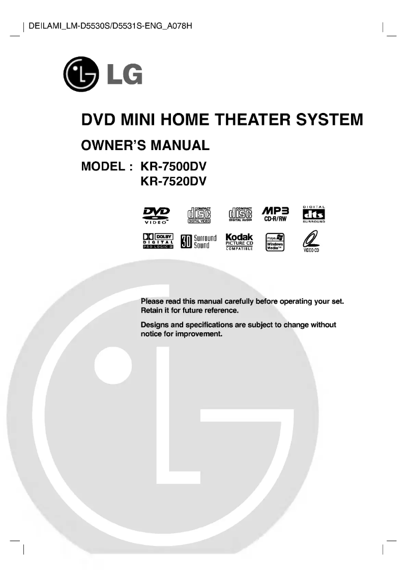 Page 1 of the manual User Manual LG LM-D5531S