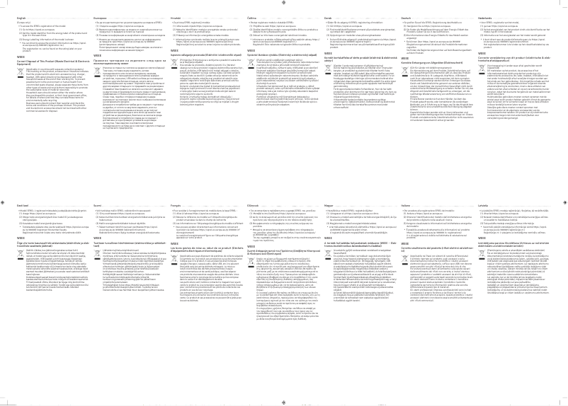 Page 1 de la notice Guide de démarrage rapide Samsung C27G54TQWU