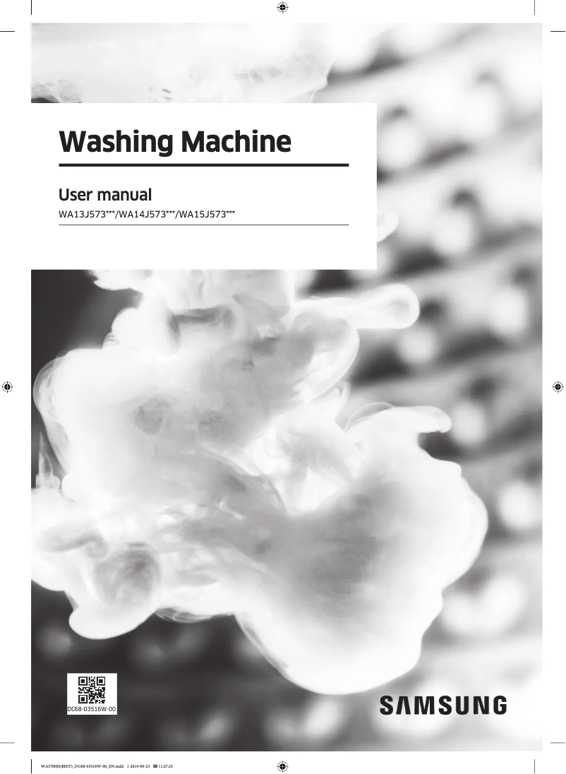 Page n°1 - Manuel utilisateur Samsung WA15J5730SS