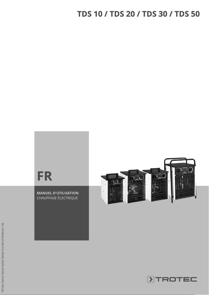 Page n°1 - Manuel utilisateur Trotec TDS 20