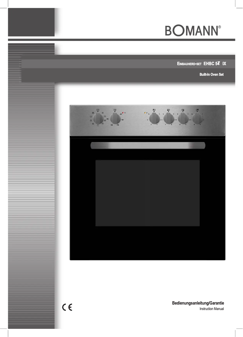 Page 1 de la notice Manuel utilisateur Bomann EHBC 547 IX