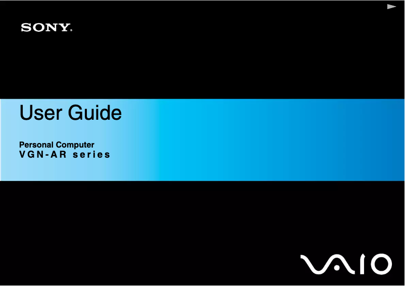 Page n°1 - Manuel utilisateur Sony Vaio VGN-AR71S