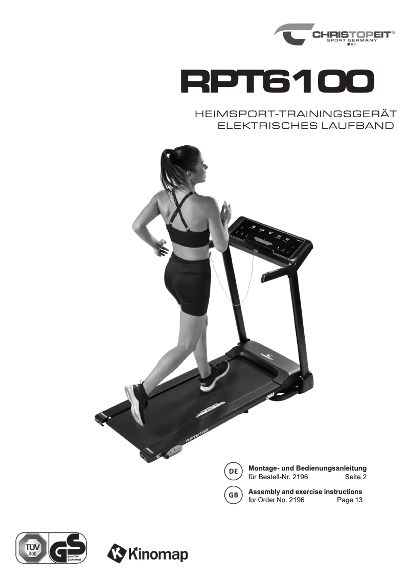 Image de la première page du manuel de l'appareil RPT 6100