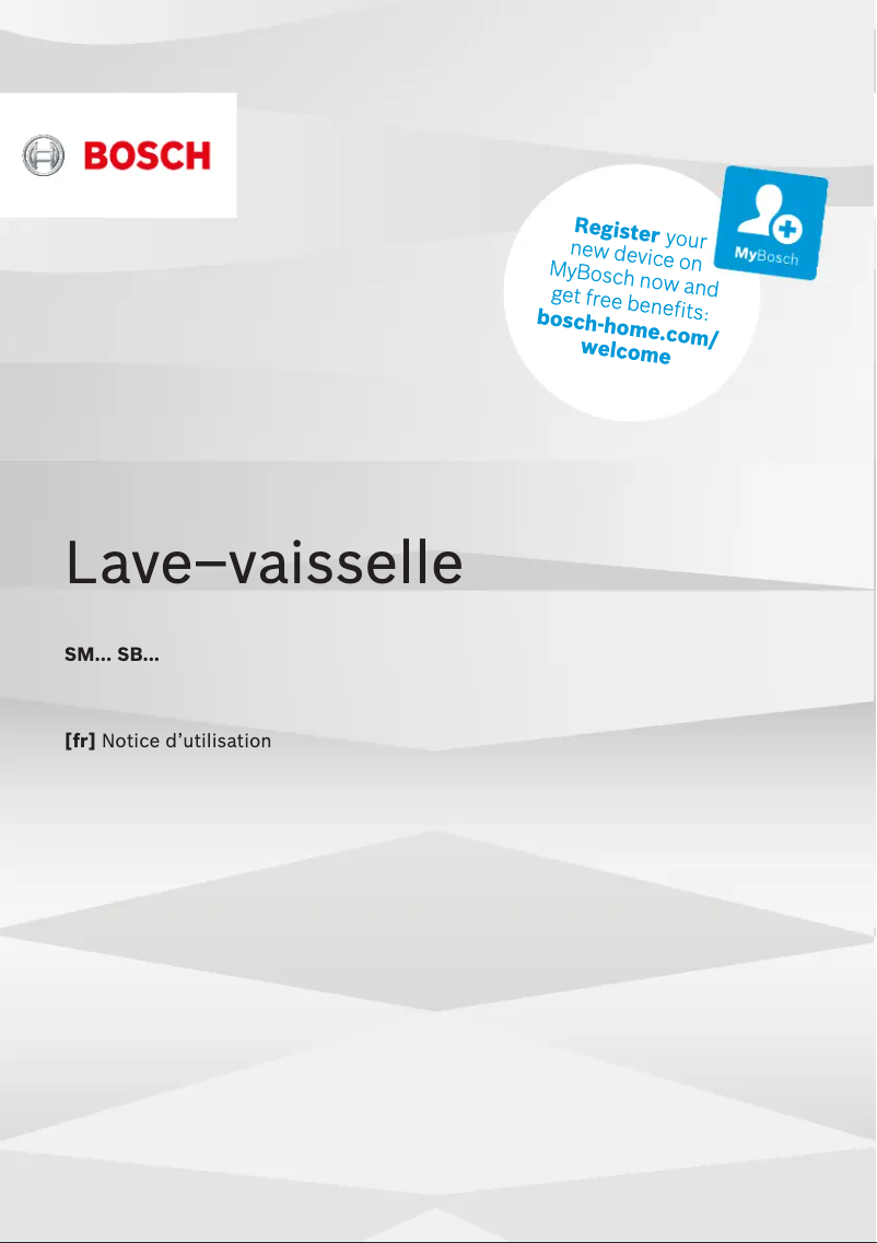 Page 1 de la notice Manuel utilisateur Bosch SME68TX26E