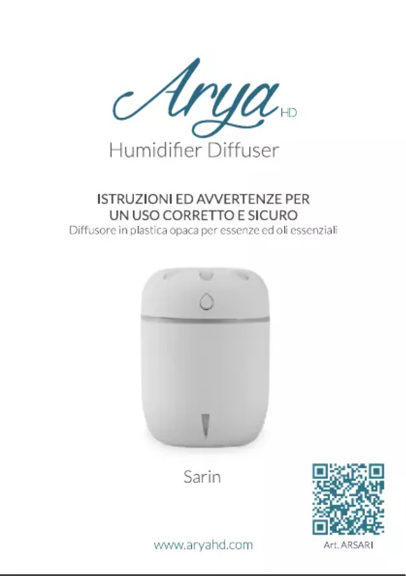 Image de la première page du manuel de l'appareil Sarin