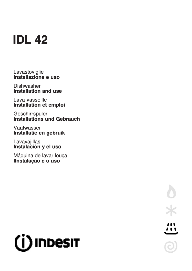 Page 1 de la notice Manuel utilisateur Indesit IDL 42