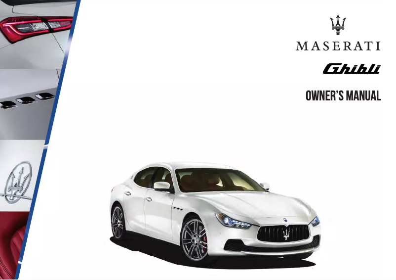 Page n°1 - Manuel utilisateur Maserati Ghibli (2015)
