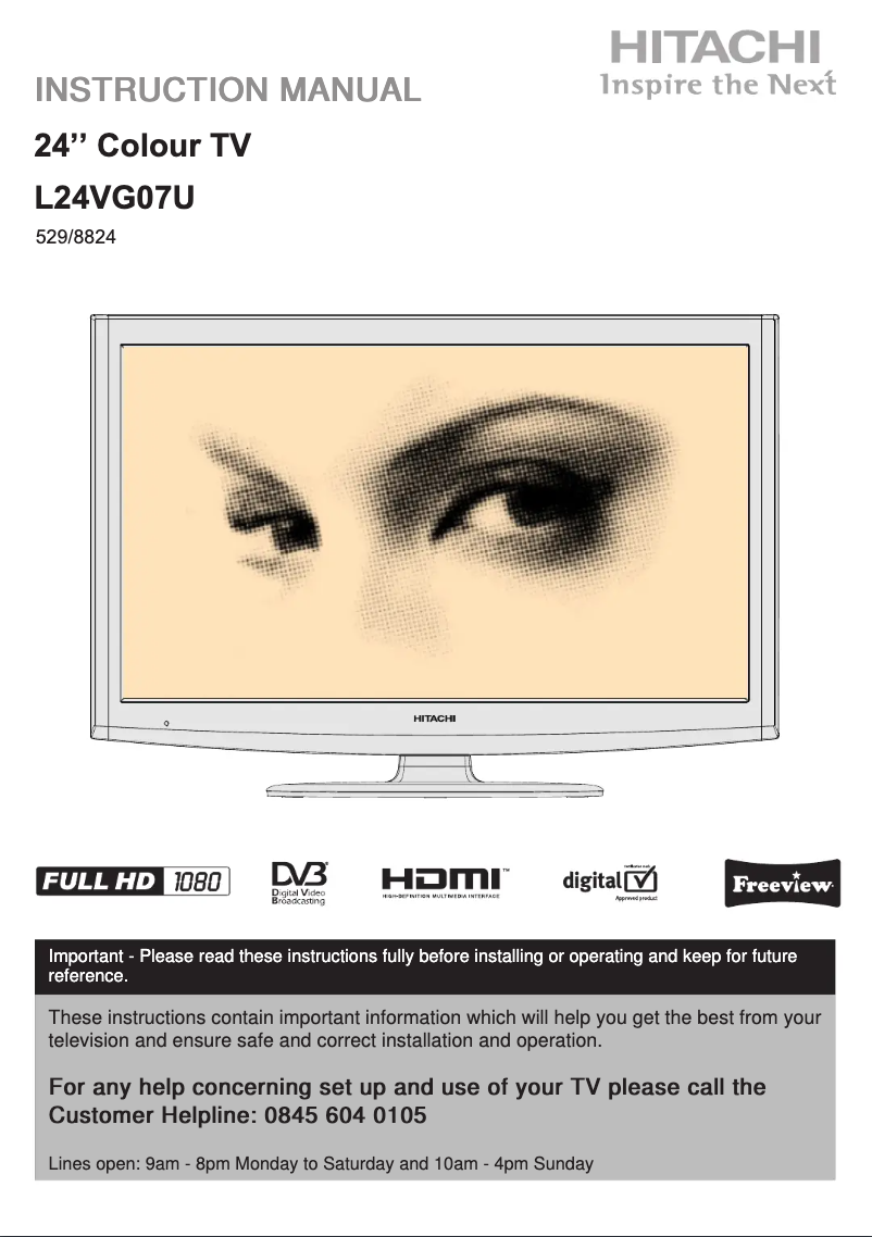 Image de la première page du manuel de l'appareil L24VG07U