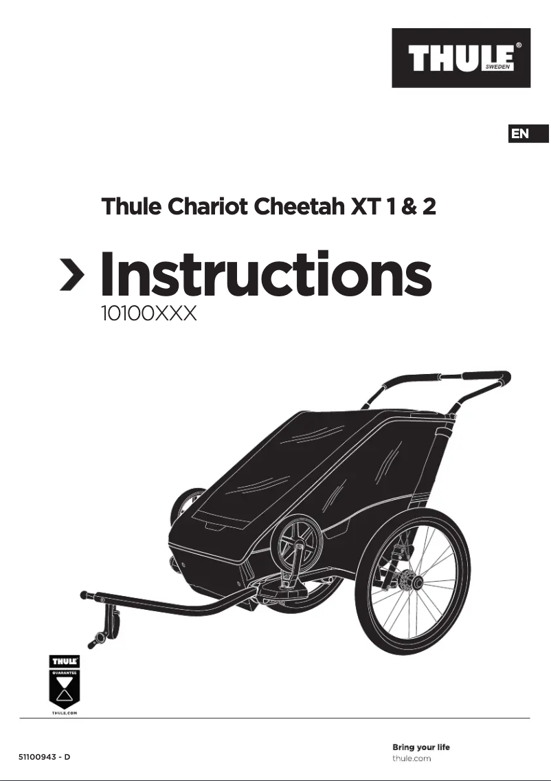 Page n°1 - Manuel utilisateur Thule Chariot Cheetah XT 1