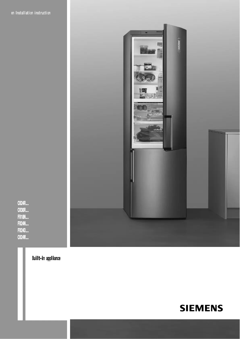 Página 1 del manual Guía de instalación Siemens CI24RP01