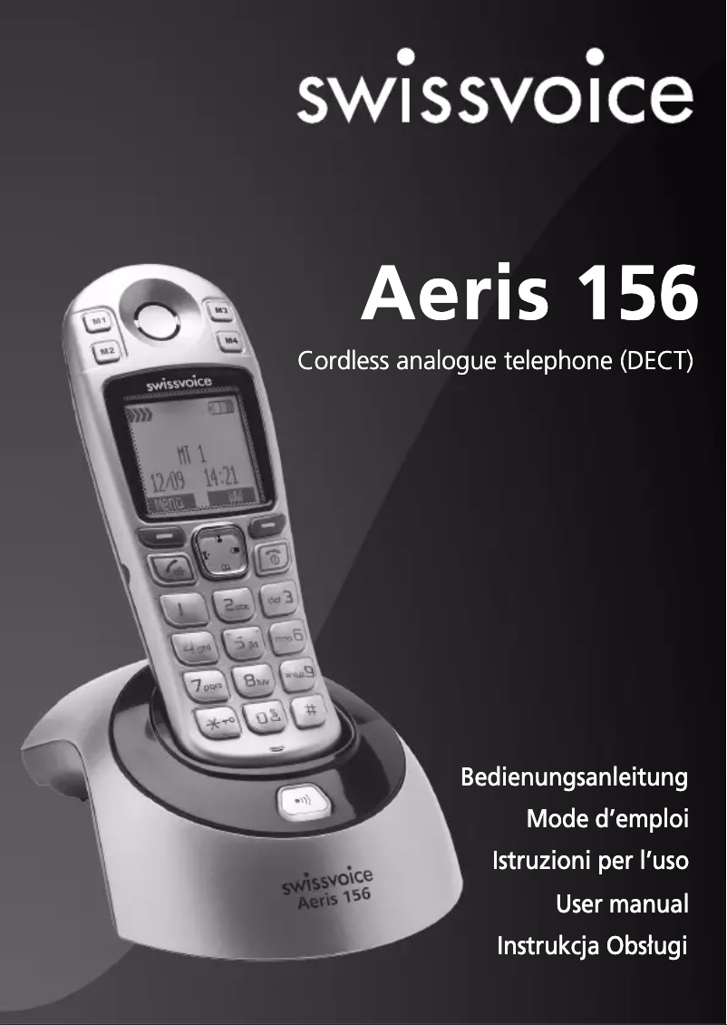 Página 1 del manual Manual de instrucciones Swissvoice Aeris 156