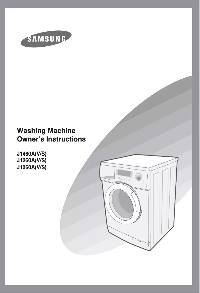 Image de la première page du manuel de l'appareil J1460AV