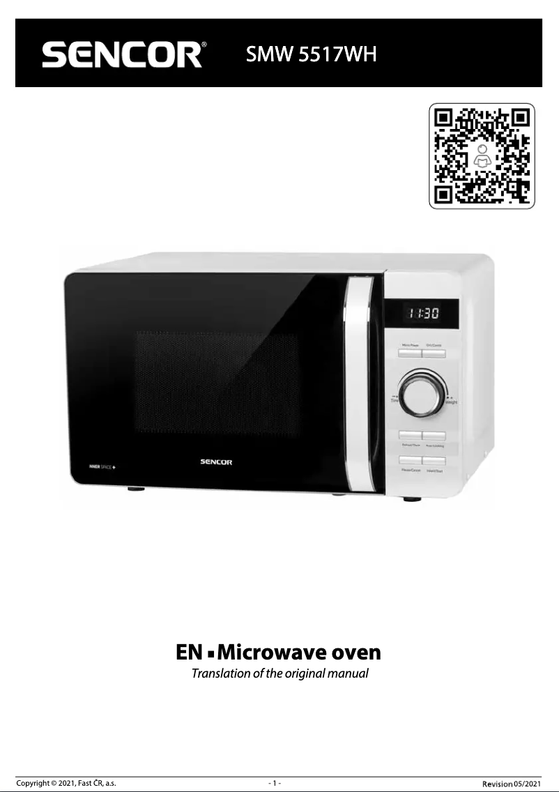 Image de la première page du manuel de l'appareil SMW 5517WH