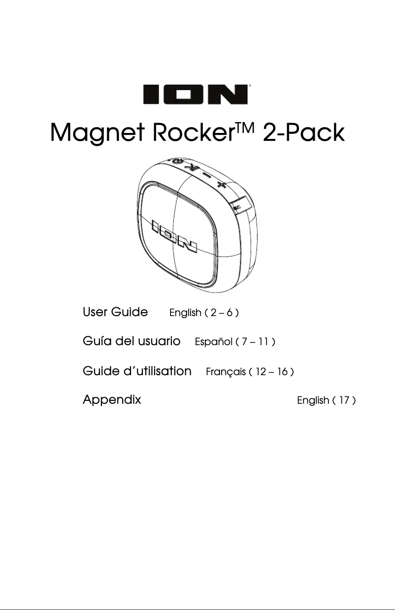 Page n°1 - Manuel utilisateur ION Magnet Rocker