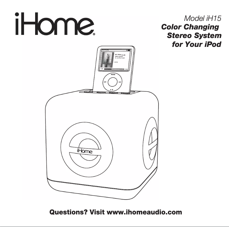 Page 1 de la notice Manuel utilisateur iHome iH15