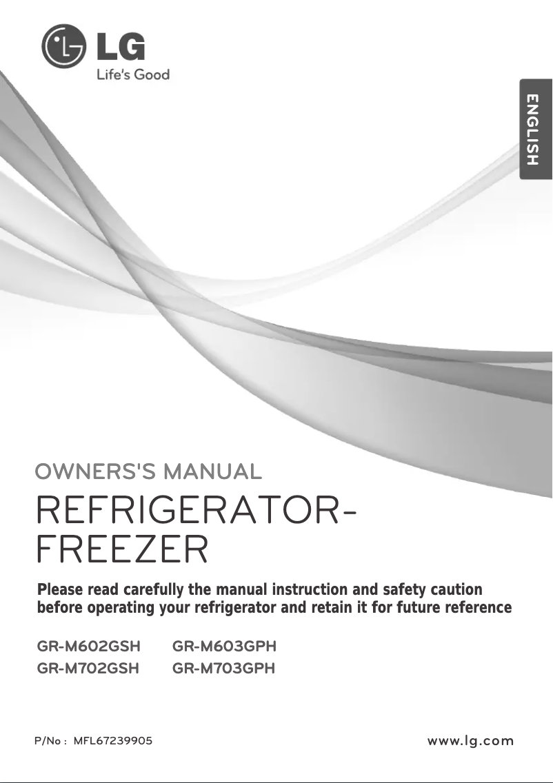 Image de la première page du manuel de l'appareil GR-M603GPH