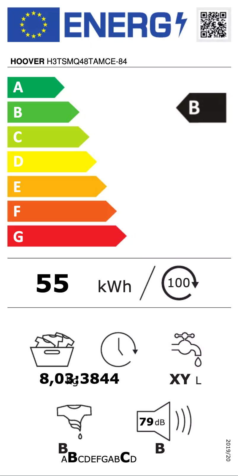 Page n°1 - Manuel utilisateur Hoover H3TSMQ48TAMCE-84