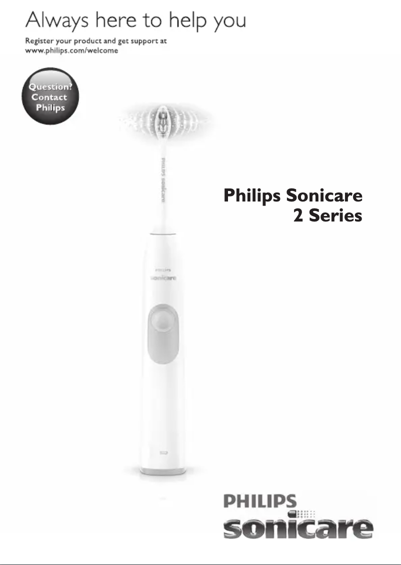 Page 1 de la notice Manuel utilisateur Philips Sonicare 2 HX6282