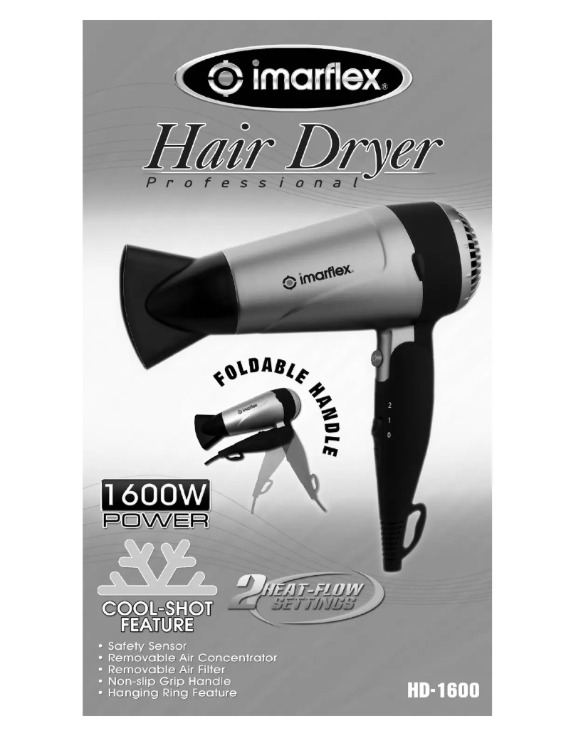 Page n°1 - Manuel utilisateur Imarflex HD-1600