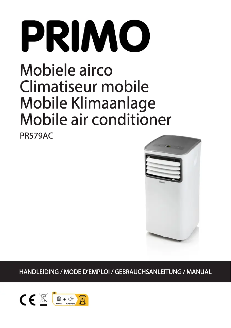 Page 1 de la notice Manuel utilisateur Primo PR579AC