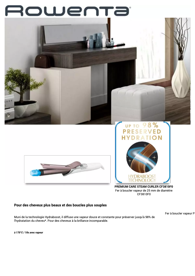 Página 1 del manual Manual de usuario Rowenta CF3810