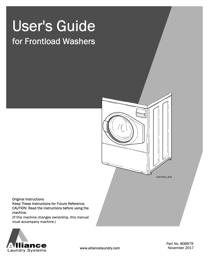 Page 1 de la notice Manuel utilisateur Speed Queen AFNE9BSS