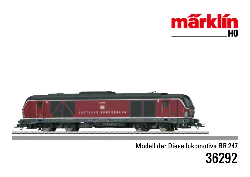 Page 1 de la notice Manuel utilisateur Märklin 36292