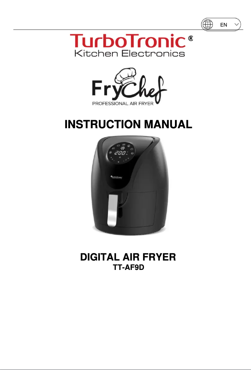 Page n°1 - Manuel utilisateur TurboTronic FryChef TT-AF9D