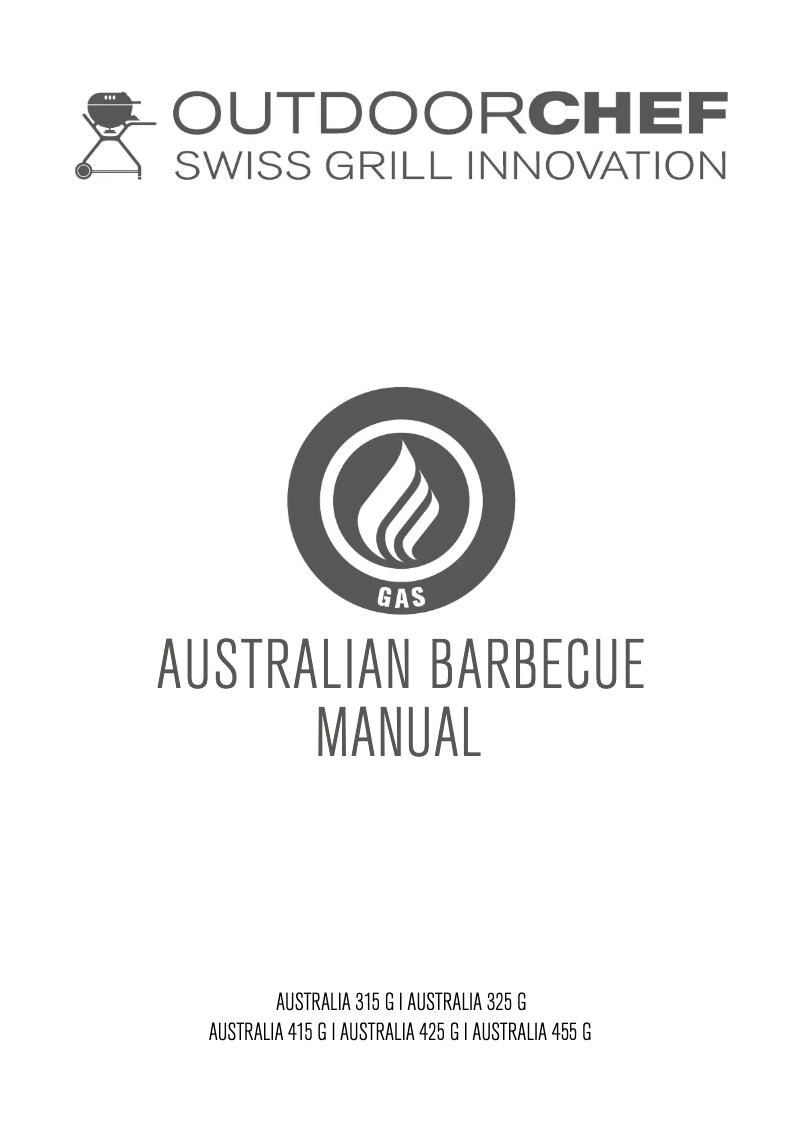 Page 1 de la notice Manuel utilisateur Outdoorchef Australia 315 G